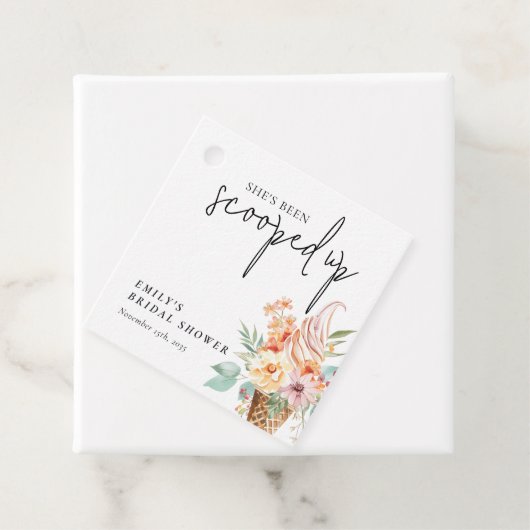 Ze is in het Vrijgezellenfeest opgeslokt. Bedankjes Labels (In situ)