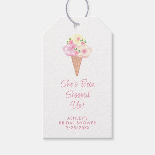 Ze is in het Vrijgezellenfeest opgeslokt. Cadeaulabel (Voorkant)