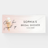 Ze is in het Vrijgezellenfeest opgeslokt. Spandoek (Horizontaal)