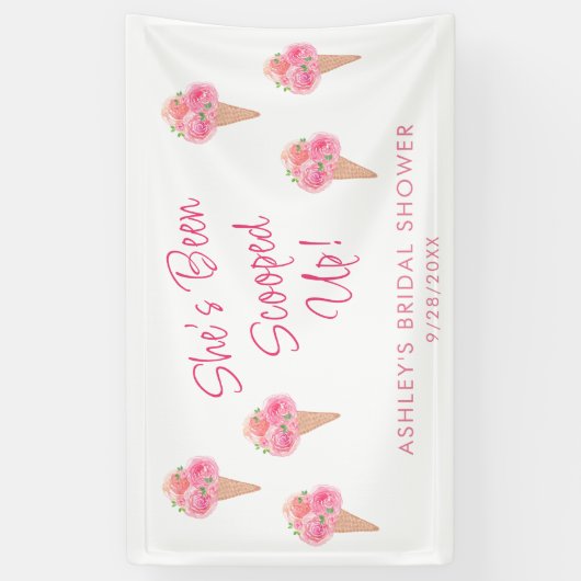 Ze is in het Vrijgezellenfeest opgeslokt. Spandoek (Verticaal)