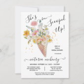 Ze is in het Vrijgezellenfeest van Bouquet opgevoe Kaart (Voorkant)