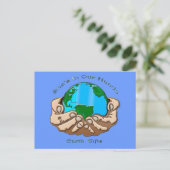 ZE IS IN ONZE HANDEN COLLECTIE BRIEFKAART (Staand voorkant)