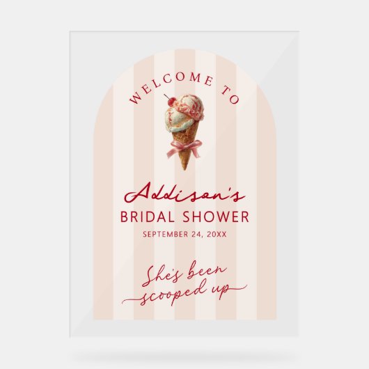 Ze is Ingepakt Bruidsmeisjes Bruiloft Feest Welkom Acryl Bord (Voorkant)