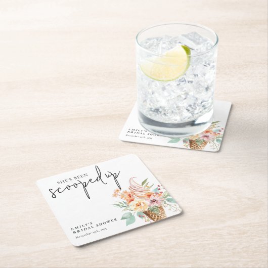 Ze Is Ingeschept Bruidsfeest Kartonnen Onderzetters (Insitu)