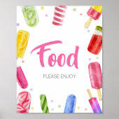 Ze is klaar om Baby shower eten te Poppen Poster (Voorkant)