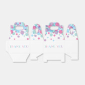 Ze is klaar om Baby shower Polka Dot te Poppen Dan Bedankdoosjes (Uitgevouwen)