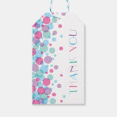 Ze is klaar om Baby shower Polka Dots te Poppen Cadeaulabel (Voorkant)