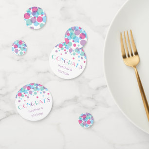 Ze is klaar om Baby shower Polka Dots te Poppen Confetti