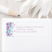 Ze is klaar om Baby shower Polka Dots te Poppen Etiket (Insitu)