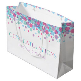 Ze is klaar om Baby shower Polka Dots te Poppen Groot Cadeauzakje