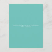 Ze is klaar om Baby shower Polka Dots te Poppen Informatiekaartje (Achterkant)