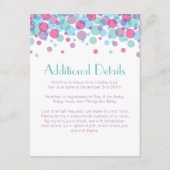 Ze is klaar om Baby shower Polka Dots te Poppen Informatiekaartje (Voorkant)