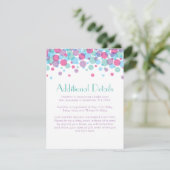 Ze is klaar om Baby shower Polka Dots te Poppen Informatiekaartje (Staand voorkant)