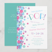 Ze is klaar om Baby shower Polka Dots te Poppen Kaart (Voorkant / Achterkant)