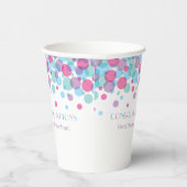 Ze is klaar om Baby shower Polka Dots te Poppen Papieren Bekers (Rechts)