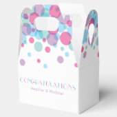 Ze is klaar om Baby shower te Poppen Bedankdoosjes (Geopend)