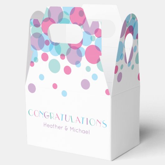 Ze is klaar om Baby shower te Poppen Bedankdoosjes (Geopend)