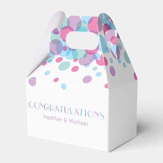 Ze is klaar om Baby shower te Poppen Bedankdoosjes (Voorkant Zijde)