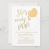 Ze is klaar om Baby shower te Poppen. Kaart (Voorkant)