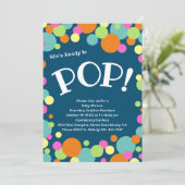 Ze is klaar om Baby shower te Poppen Kaart (Staand voorkant)