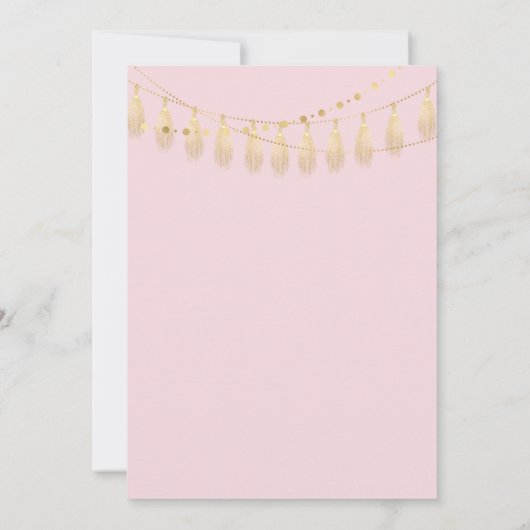 Ze is klaar om Confetti Tassel Balloons te Poppen Kaart (Achterkant)