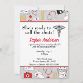 Ze is klaar om de lakens uit te delen Verpleegkund Kaart (Voorkant)