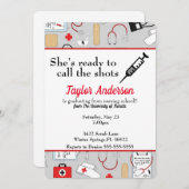 Ze is klaar om de school te bellen. kaart (Voorkant / Achterkant)