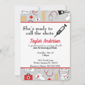 Ze is klaar om de school te bellen. kaart (Voorkant)