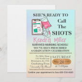 Ze is klaar om het Afstuderen van de showts te roe Kaart (Voorkant / Achterkant)