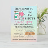 Ze is klaar om het Afstuderen van de showts te roe Kaart (Staand voorkant)