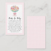 Ze is klaar om Pop Baby shower Enclosure Kaart (Voorkant / Achterkant)