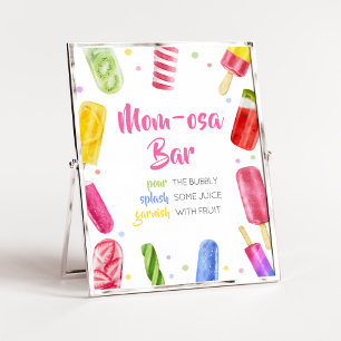 Ze is klaar om Pop Baby shower Moeder Osa Bar Poster