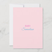 Ze is klaar om POP te krijgen van Gender BOY GIRL Kaart (Achterkant)