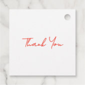 Ze is klaar om Poppy Flower Spring Baby shower te Bedankjes Labels (Achterkant)