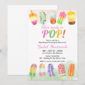 Ze is klaar om Popsicle te Poppen Kaart (Voorkant / Achterkant)