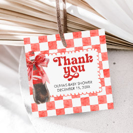 Ze is klaar om te baren - Cadeautag voor babyshowe Bedankjes Labels