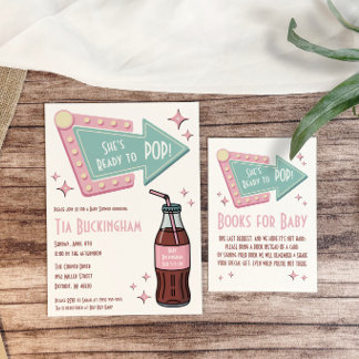 Ze is klaar om te baren! Diner, Boeken voor de bab Informatiekaartje