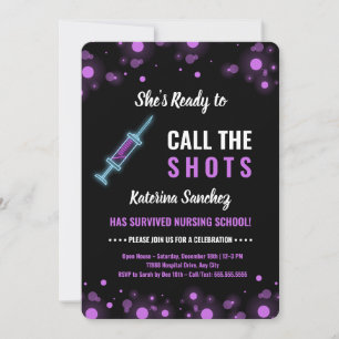 Ze is klaar om te bellen de Shots - Nursing Afstud Kaart