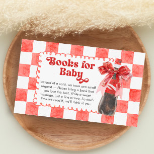 Ze is klaar om te bevallen Baby Shower Boeken voor Informatiekaartje
