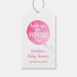 Ze is klaar om te Poppen Baby Boy Shower Pink Cadeaulabel