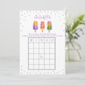 Ze is klaar om te Poppen, Baby shower BINGO spel Kaart (Staand voorkant)