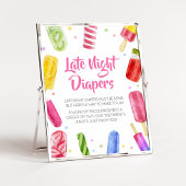 Ze is klaar om te Poppen Baby shower Late Night Lu Poster