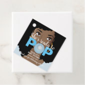 Ze is klaar om te Poppen, Bubblegum Baby shower, B Bedankjes Labels (In situ)