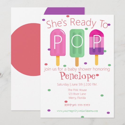 Ze is klaar om te Poppen Kaart (Voorkant / Achterkant)