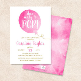 Ze is klaar om te Poppen Pink & Gold Baby Girl Sho Kaart