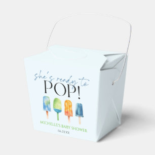 Ze is klaar om te Poppen! Popsicle Baby shower Bedankdoosjes