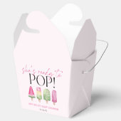 Ze is klaar om te Poppen! Popsicle Baby shower Bedankdoosjes (Geopend)