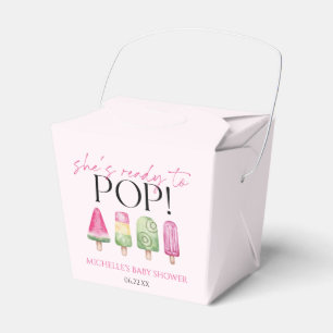 Ze is klaar om te Poppen! Popsicle Baby shower Bedankdoosjes