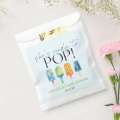 Ze is klaar om te Poppen! Popsicle Baby shower Bedankzakje (Gezegeld)