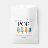Ze is klaar om te Poppen! Popsicle Baby shower Bedankzakje (Voorkant)